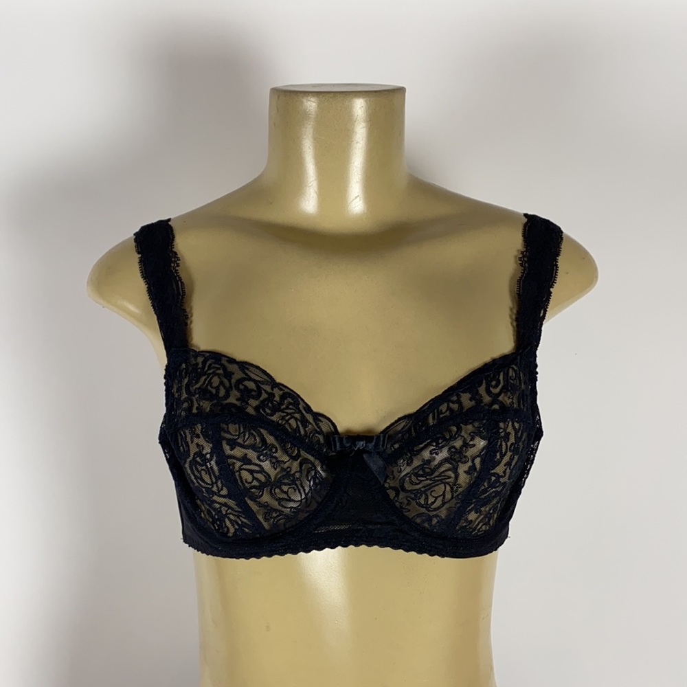 AGENT PROVOCATEUR MERCY BRA BLACK SIZE 32C